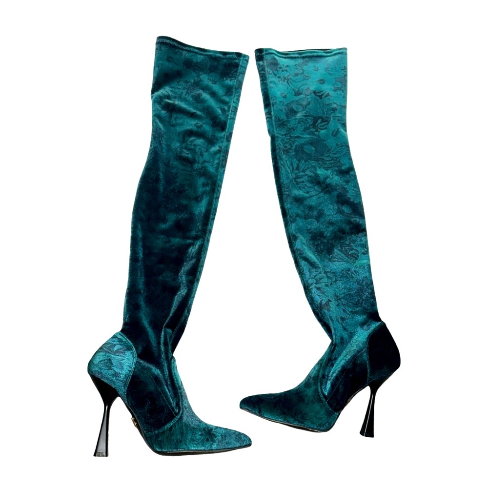 Elegant Velvet Over-the-Knee Boots